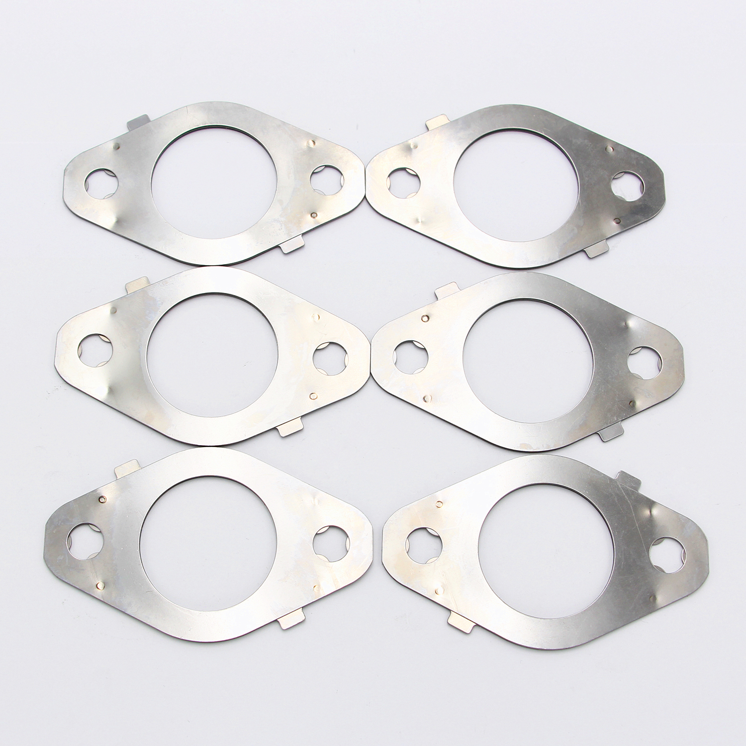 6Pcs New Exhaust Manifold Gaskets for 1998-2007 Dodge Cummins 5.9L 6.7L 5.9 Cummins Exhaust Manifold Gasket Replacement