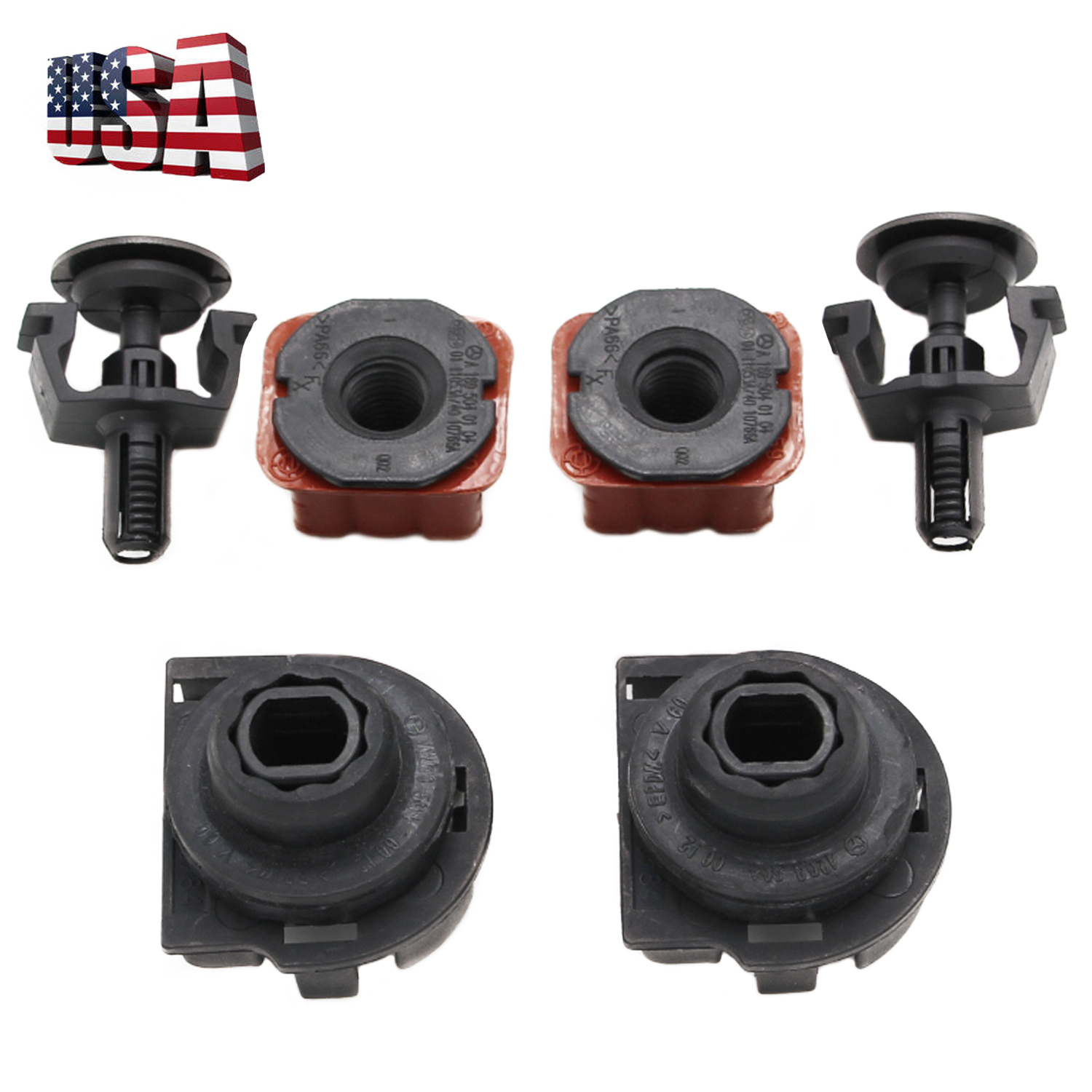 New Radiator Mount Bracket Kit Fit for Mercedes Benz C200 C280 C300 GLK350 SL500